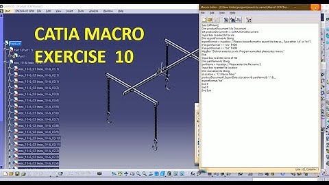 MACRO to export catia tree into text format