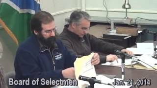 Selectboard Meeting Jan. 21, 2014s,