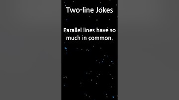 Parallel lines have so much in common.