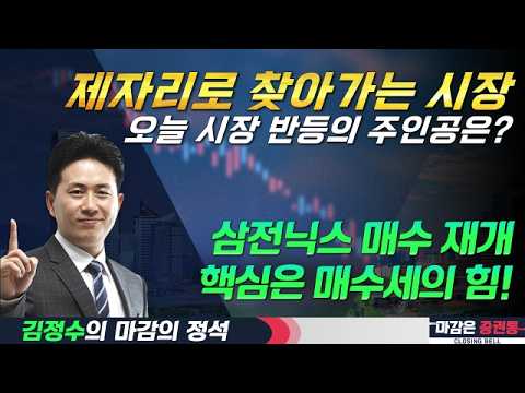 삼전·하이닉스 매수 재개/산업 1등주까지 동반 확산 #코스피 #코스닥 #삼성전자 #SK하이닉스 #매수 #김정수