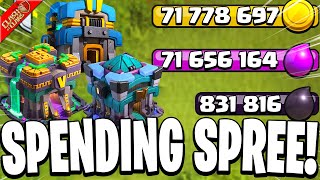 Spending Millions of Loot on 3 Accounts! - Clash of Clans