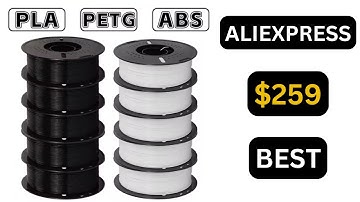 Luxury 3D Filament 2025 – $259 Black, White & Gray PLA/ABS/PETG Set from AliExpress