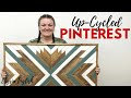 Up-cycled Pinterest Episode #1 | Wood Wall Art Quilt | Pinterest inspired | Boho Decor diy