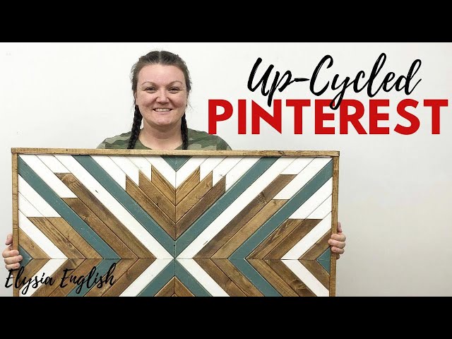 Up-cycled Pinterest Episode 1 | Wood Wall Art Quilt | Elysia English