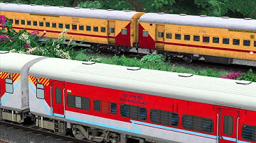 TWO TRAIN PARALLEL ARRIVAL AT STATION | BUMPY RAILROAD | Train Simulator | Railwork | NTG GAMING