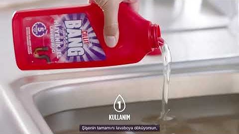 Yeni Cillit Bang Jel Lavabo Açıcı ile tıkalı giderleri Bang diye açın!