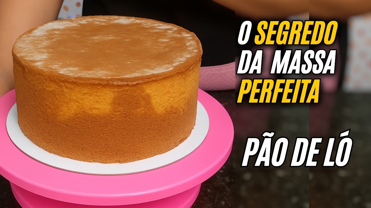 Massa Profissional Econômica e super Fofinha Derrete na Boca pão de ló