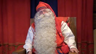 Santa Claus greeting from Finland to Japanese people (English subtitle)