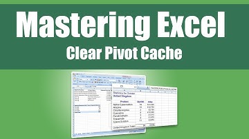 Excel Tutorial - Clear Pivot Cache