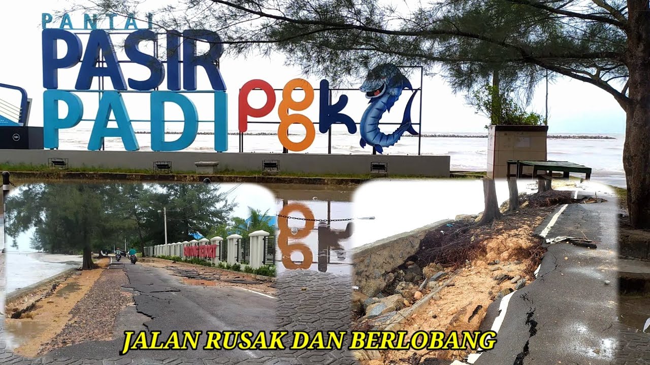 PERJALANAN LENGKAP MENUJU PANTAI PASIR PADI PANGKAL PINANG || KONDISI HUJAN DAN AIR LAUT PASANG