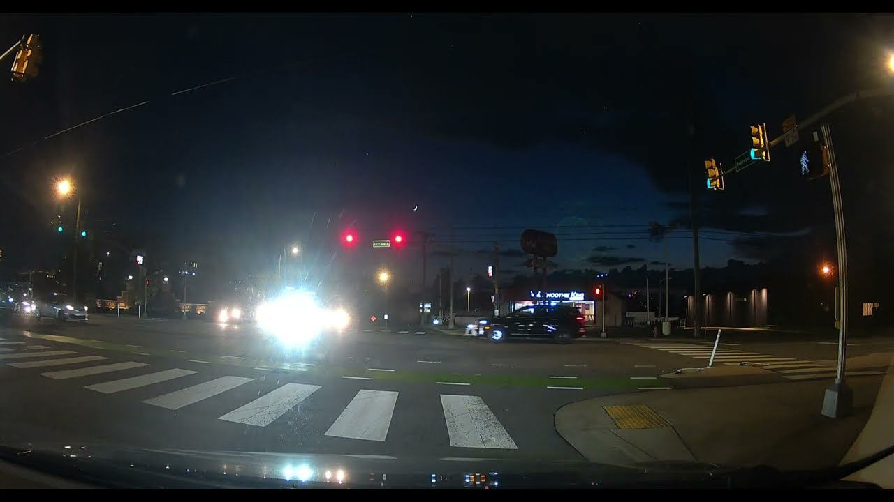 Peaceful Nashville Night Drive| Traffic Sounds | 5 Minute White