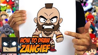 how to draw street fighter zangief step by step tutorial