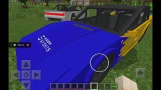 Minecraft hızlı giden Honda araba modu (ilk video)