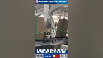 Full Automatic Folder Gluer Packaging Machine | Natraj Corrugation Machine | Nagpal Industries