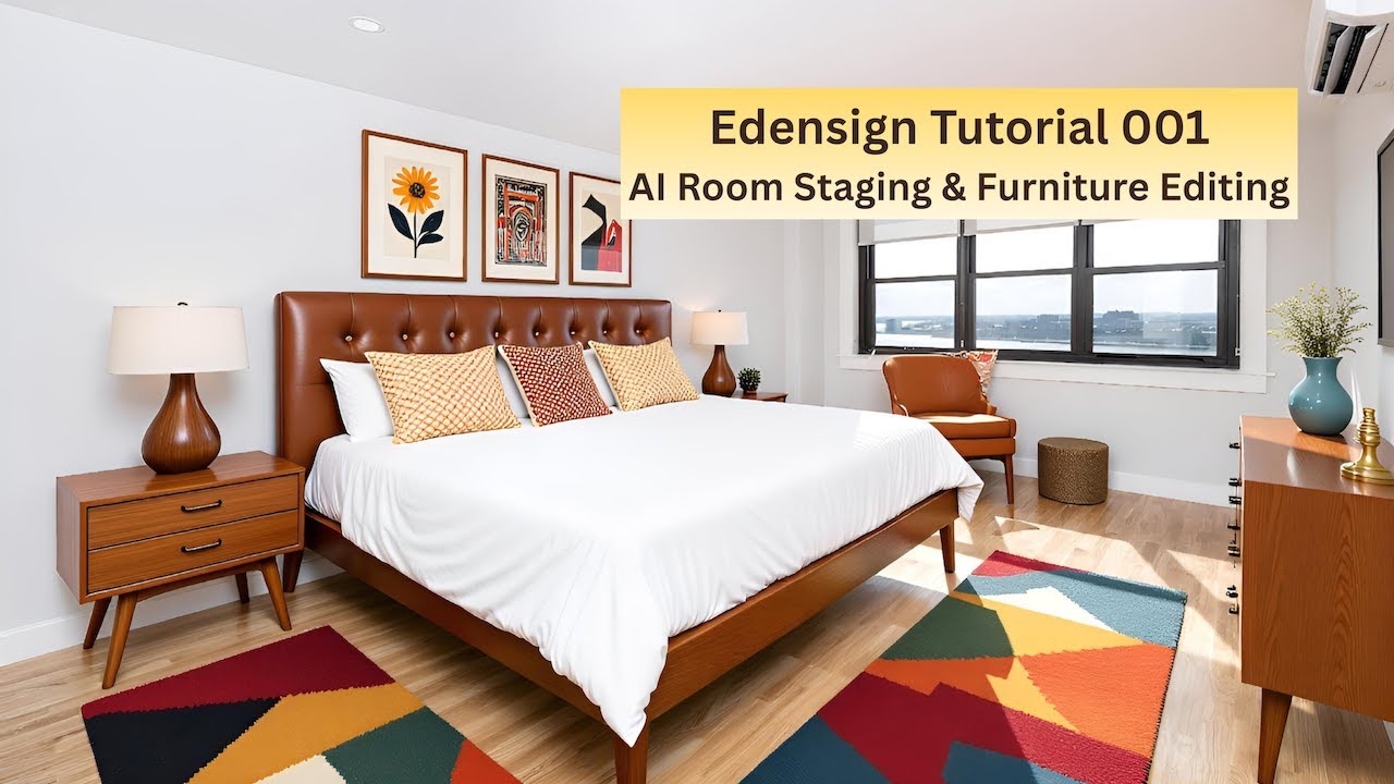Edensign Tutorial 001- Room Staging and Furniture Editing - Best AI Virtual Staging Tool