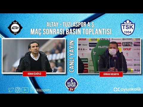 Altay - Tuzlaspor Basın Toplantısı ᴴᴰ (CANLI)