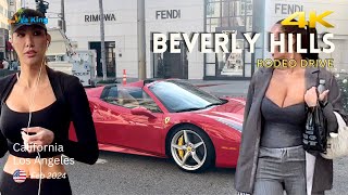 BEVERLY HILLS 🌴 Rodeo Drive 💎 [4K] California 🇺🇸