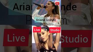 Ariana Grande Live vs Studio - Problem No Autotune vs Autotune #arianagrande #problem #shorts