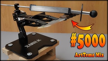 Using Cheap Diamond Sharpening Stone #5000 SyTools + sharpener XARILK GEN3 a Scandi Grind BPS Knives