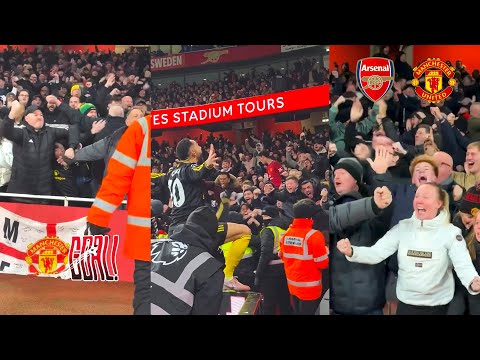 dltoto x area188 - Man United Fans Take Over the Emirates as Arsenal Are Beaten at Home