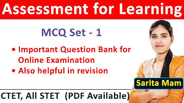 Important MCQ for ASSESSMENT FOR LEARNING | Part - 1 | B.ed notes