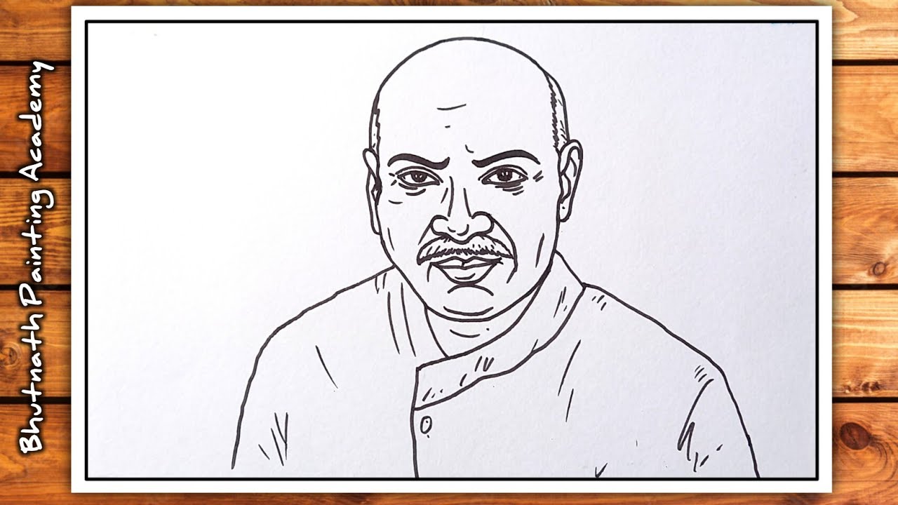 Kamarajar Drawing Outline YouTube kamarajar-drawing-outline-youtube