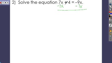 CA   Unit 2 Notes Video (Solving Linear Equations)