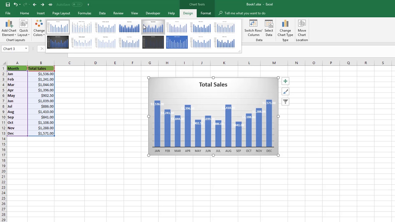 where is the quick analysis button on excel