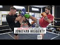 Jonathan haggerty muay thai sparring  clinching  siam boxing