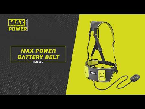 RYOBI® 36V MAX POWER™ 2-Port Battery Belt [RY36BB2PA] | More Runtime, Less Downtime