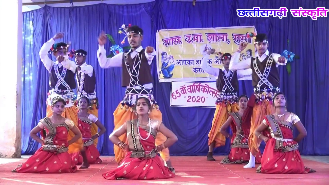 CG DANCE 2020    Umar ghumar Nache mor School Dance  GovtHighSecsurgi