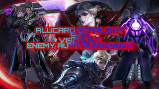 Alu Viscount Starlight Skin, Musuh Auto Surrender - Alucard MLBB