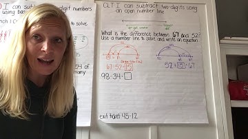 Subtracting Two Digit Numbers (open number line, no regroup) Day 5