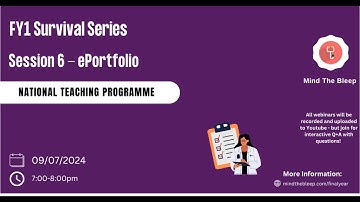 FY1 Survival Series 2024: ePortfolio