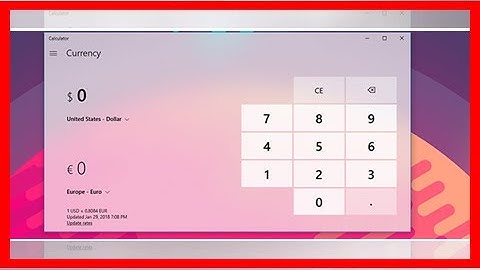 How to Use Windows 10’s Built-In Currency Converter