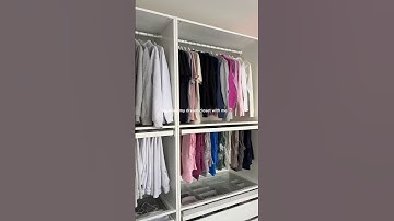 organizing my new ikea wardrobe 🤍 #shorts #ikea #closetorganization #homeorganization #cleantok