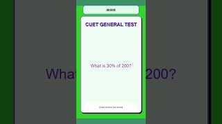 CUET General Test Practice Question 0069 | Quantitative Aptitude | Hard