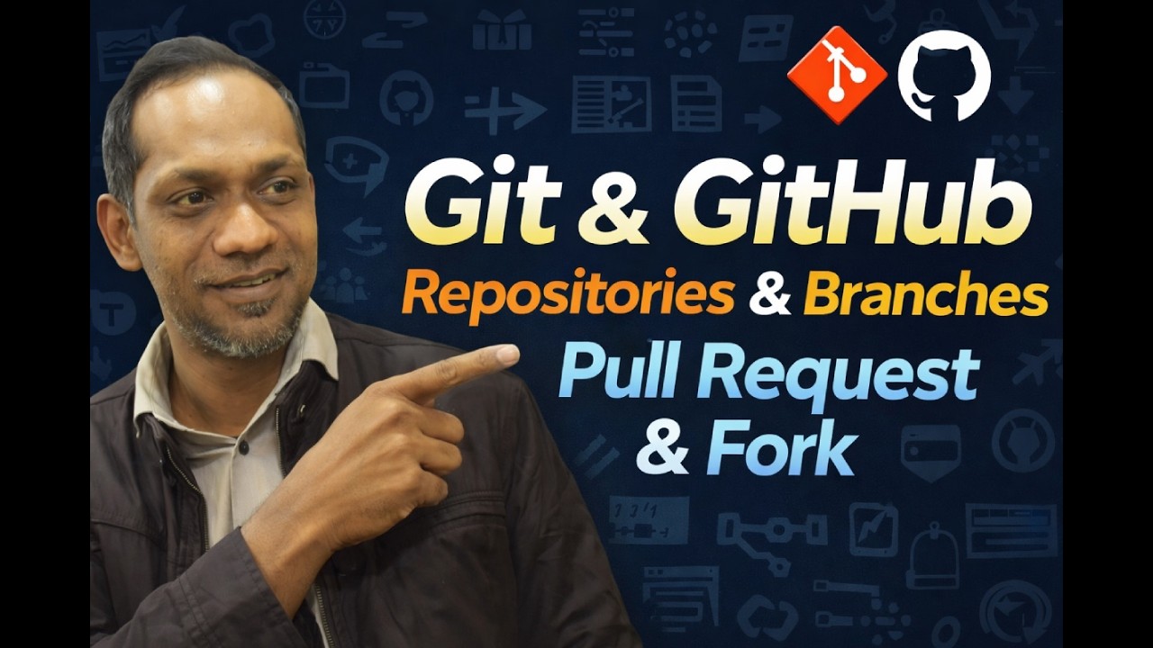 Git and GitHub - Repositories | Readme.md | .gitignore | Branch | Pull ...