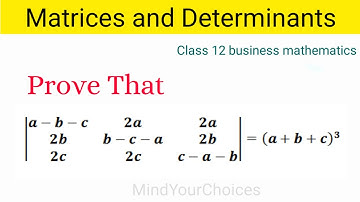 Class 12 business maths chapter -1 | Matrices Class 12 | Matrices and Determinants