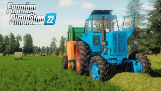 Farming Simulator22/Прессуем на МТЗ-82/к.Калиновка