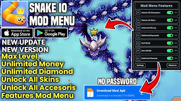 SNAKE IO MOD MENU V2.2.95 | MEGA MOD MENU AND UNLOCK ALL |