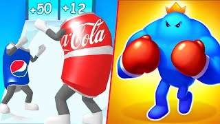 Coke War 🆚 Punchy Race -Best Gameplay Walkthrough  Android - IOS
