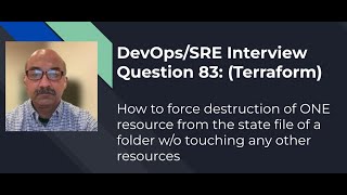 DevOps/SRE Interview Question: 83 : Terraform: How to Destroy and Re-create Only One Resource