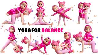 Download lagu Basic Partner Yoga Poses for Kids to Improve Flexibility ✨ | Improve Flexibility Together