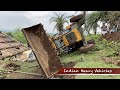 Jcb 3dx Backhoe Got Accident - Rescue By Another Jcb 3dx Backhoe - Jcb Machine Accident Rescue Video