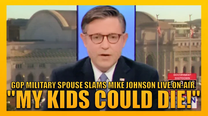 Republican Voter SKEWERS Mike Johnson Over Government Shutdown Live On Air 