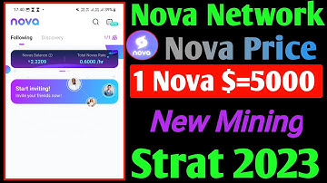 New Mining Nova Network | Nova Network New Update Today | Nova Coin Price |