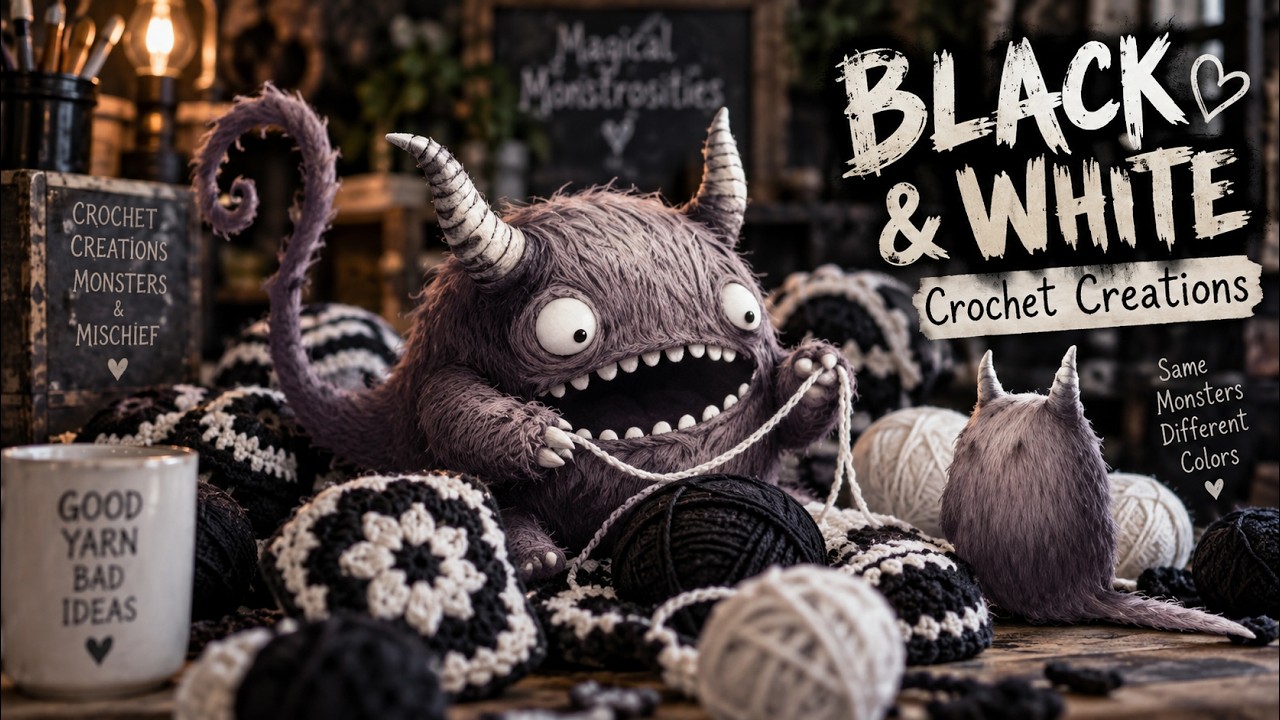 🖤🤍 Welcome to a world where everything is BLACK, WHITE… and a