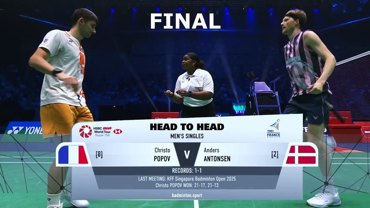 FINAL ! Christo POPOV (FRA) vs Anders ANTONSEN (DEN) | Badminton French Open 2025