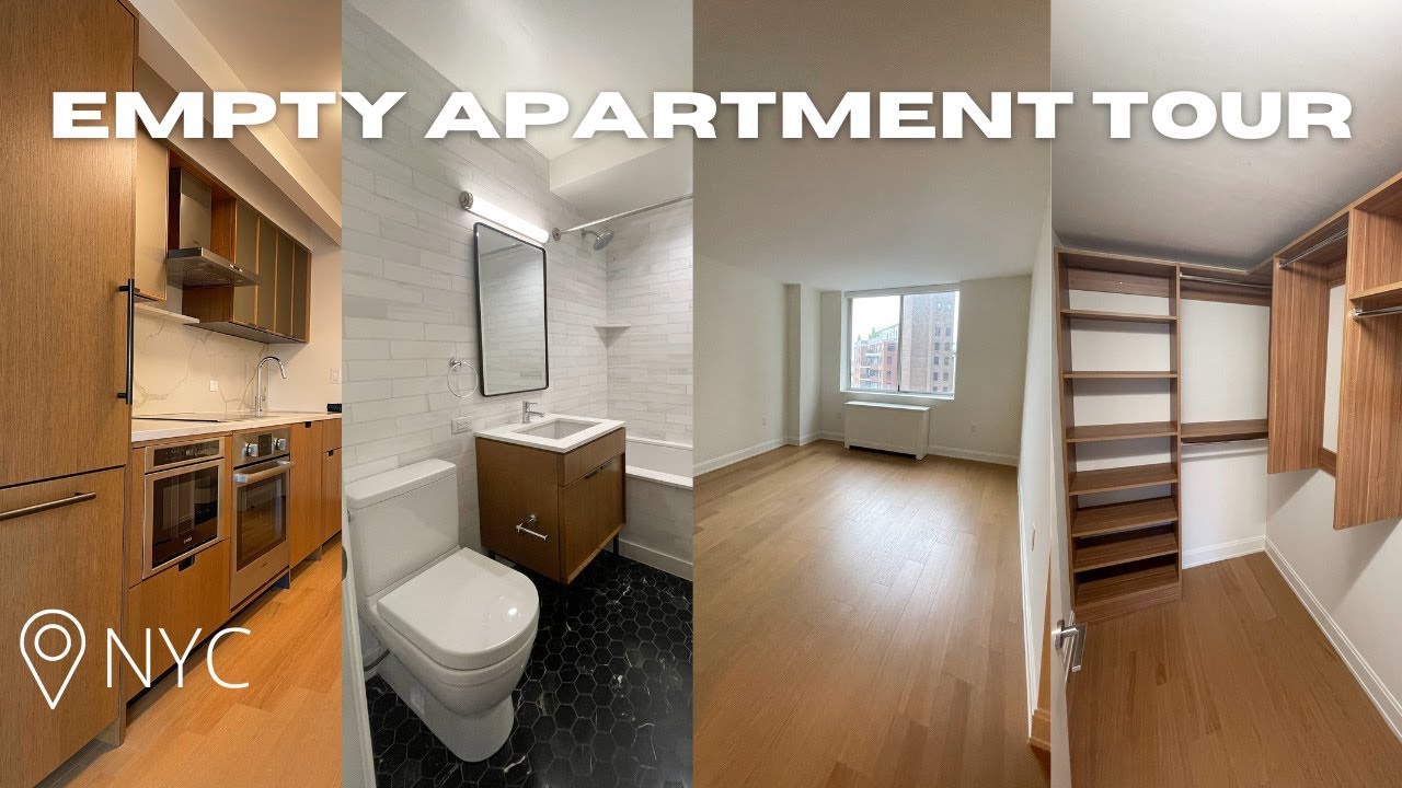 NYC Empty Apartment Tour | studio tour w/ walk in closet - YouTube